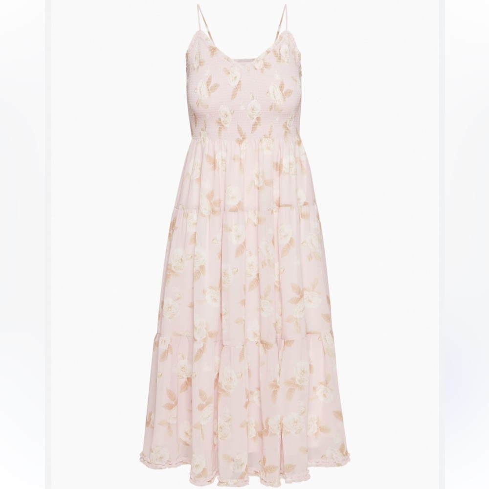 Wilfred Aritzia Tuberose Tiered Midi Dress